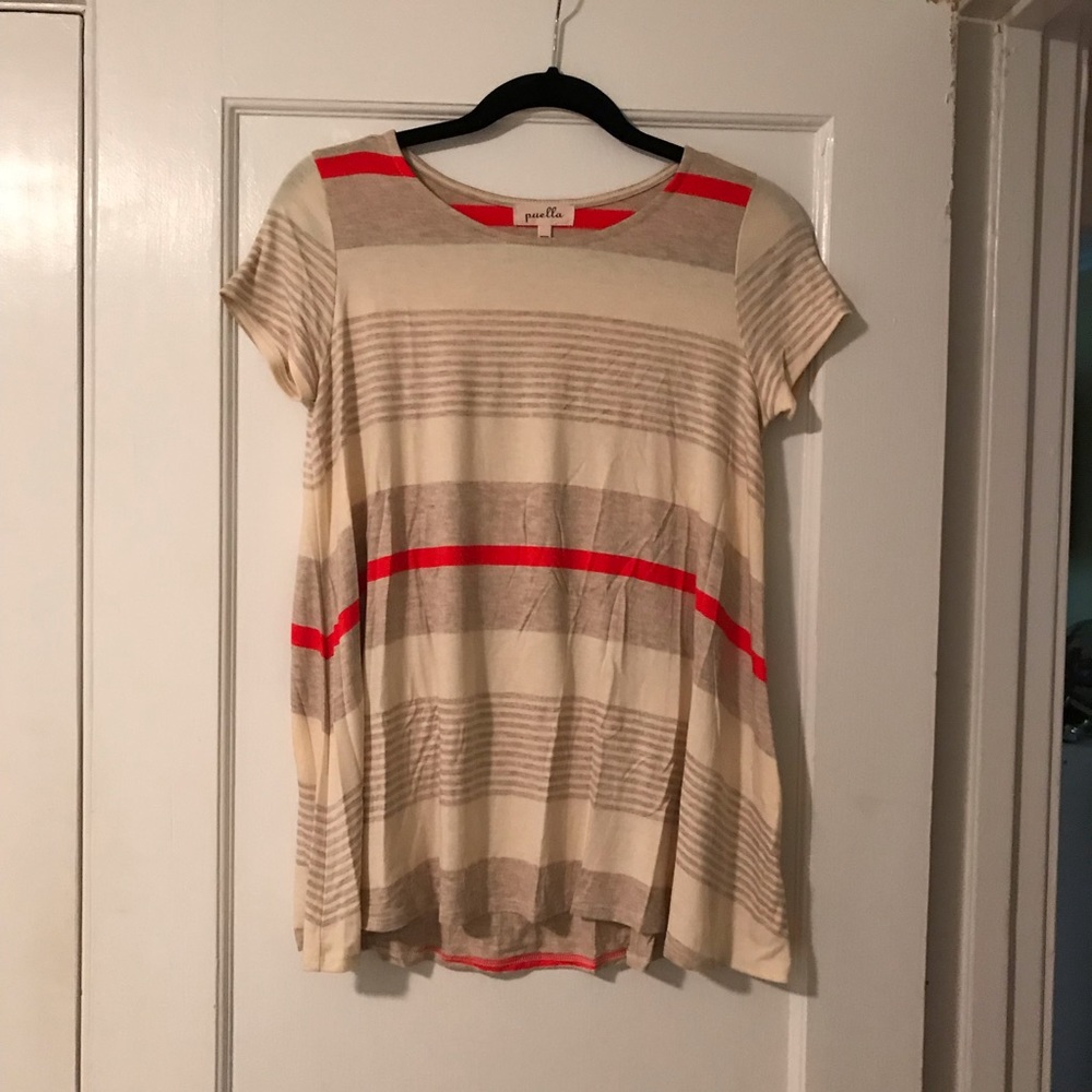 XS Flowy T-shirt with Stripes